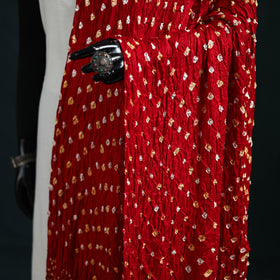 Kutch Lagdi Patta Border Modal Silk Bandhani Dupatta 07