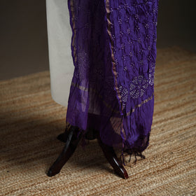 Kutch Bandhani Dupatta in Chanderi Silk 01