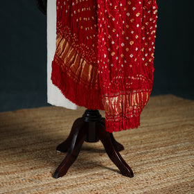 Kutch Lagdi Patta Border Modal Silk Bandhani Dupatta 07