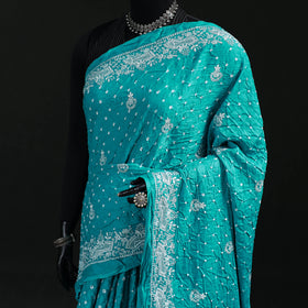 Kutch Bandhani Tie-Dye Cotton Saree 01