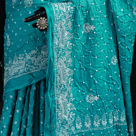 Kutch Bandhani Tie-Dye Cotton Saree 01
