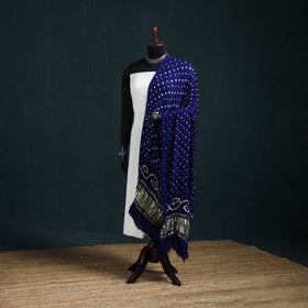 Kutch Lagdi Patta Border Modal Silk Bandhani Dupatta 08