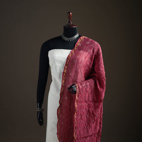 Kutch Bandhani Dupatta in Chanderi Silk 02