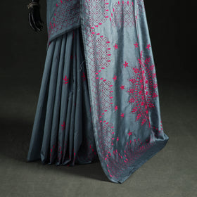 Hand Embroidered Silk Saree 33