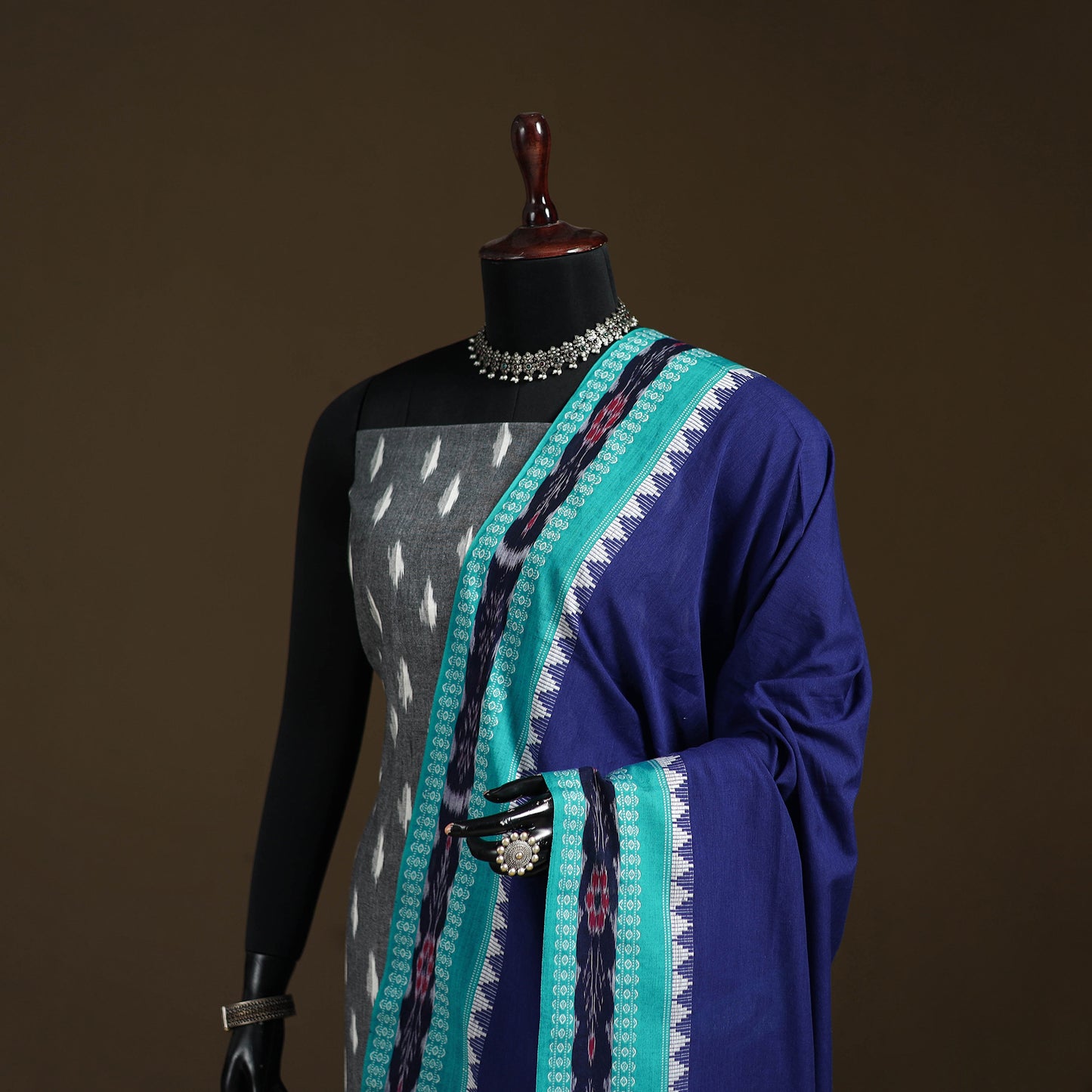 Sambalpuri Ikat Cotton Dupatta from Odisha 30