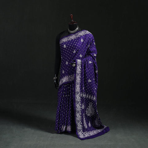 Kutch Bandhani Tie-Dye Cotton Saree 02