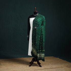Kutch Lagdi Patta Border Modal Silk Bandhani Dupatta 09