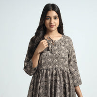 block printed cotton dress