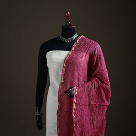 Kutch Bandhani Dupatta in Chanderi Silk 03