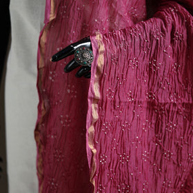 Kutch Bandhani Dupatta in Chanderi Silk 03