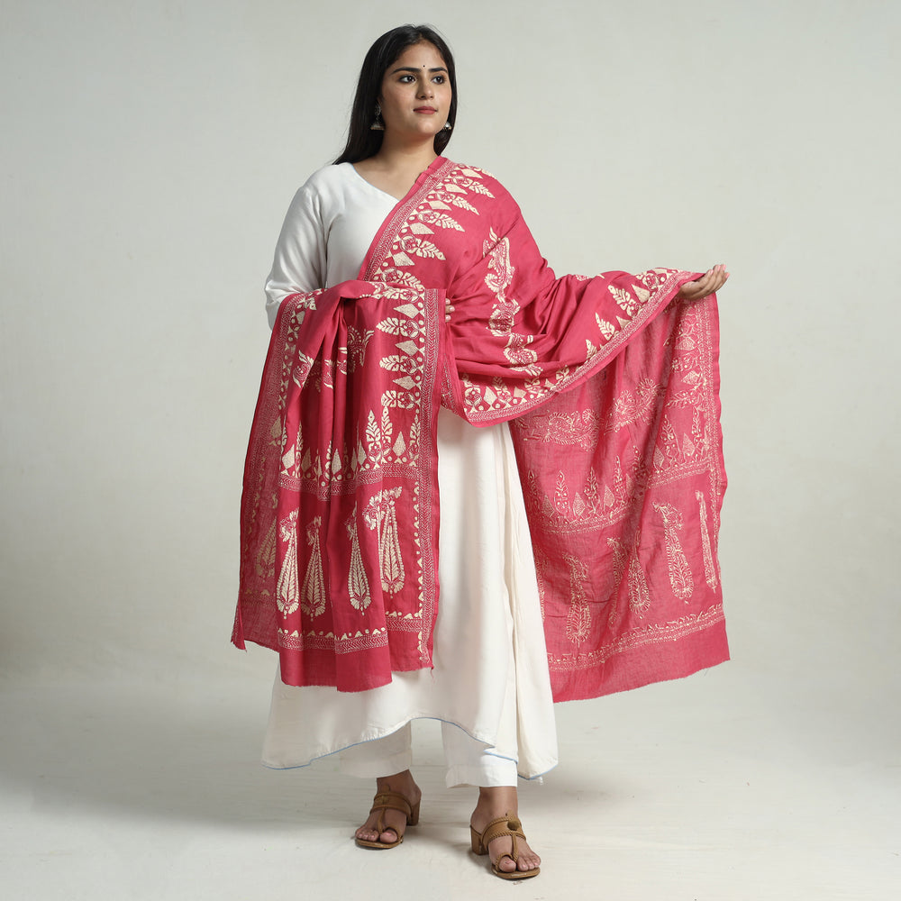 Kantha Embroidery Dupatta