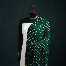 Kutch Lagdi Patta Border Modal Silk Bandhani Dupatta 09