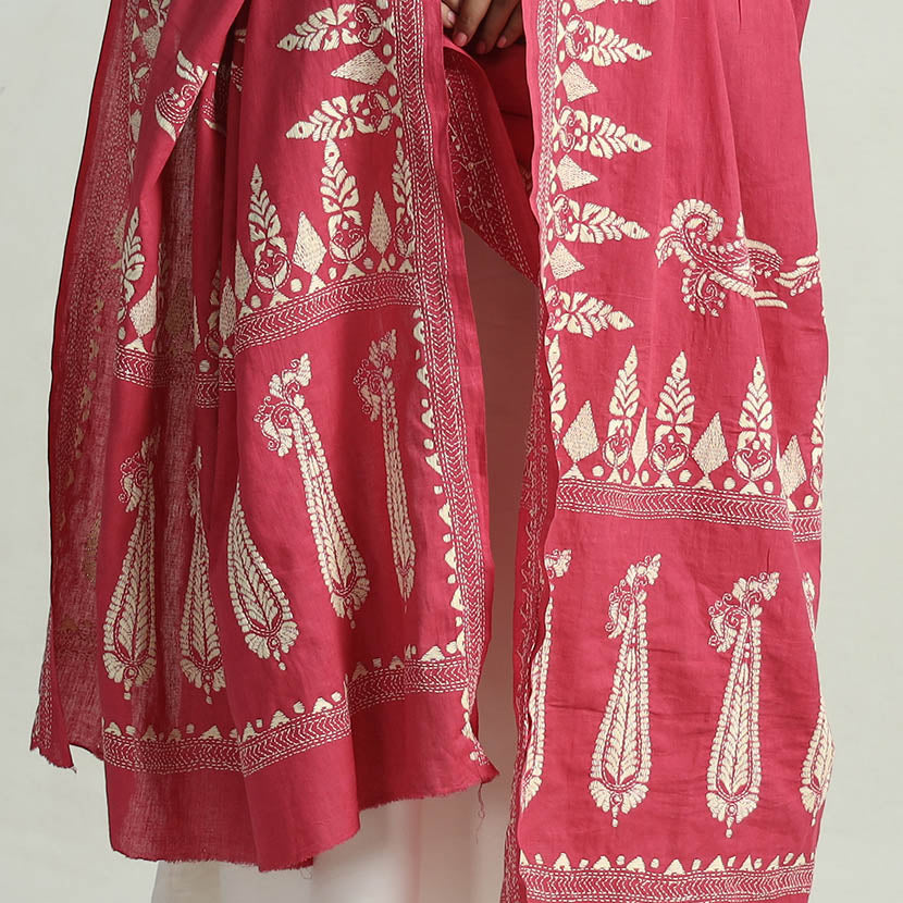 Kantha Embroidery Dupatta