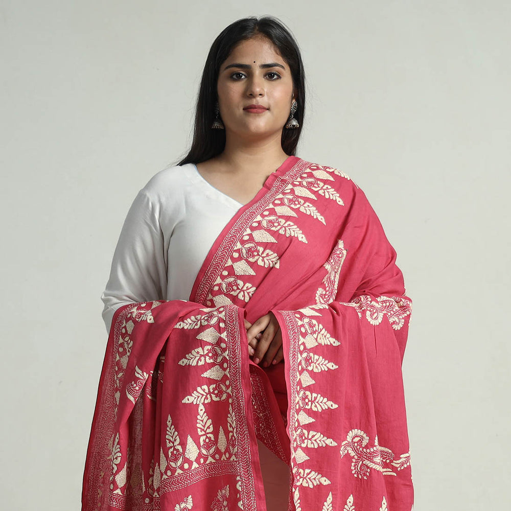 Kantha Embroidery Dupatta