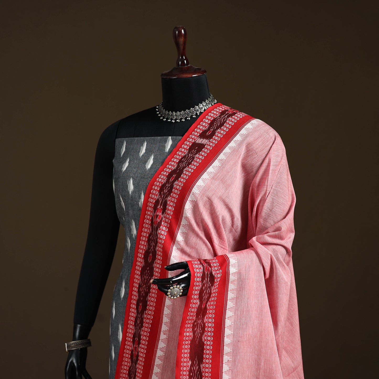 Sambalpuri Ikat Cotton Dupatta from Odisha 31