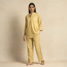  Jacquard Cotton Top & Pyjama Night Suit Set 