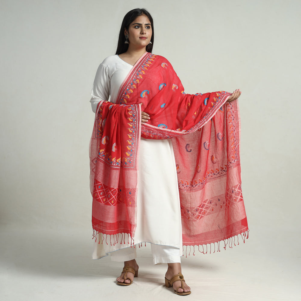 Kantha Embroidery Dupatta