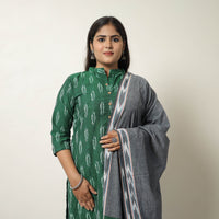 Handloom Cotton Pochampally Ikat Kurta Set 16