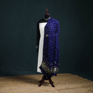 Kutch Lagdi Patta Border Modal Silk Bandhani Dupatta 10