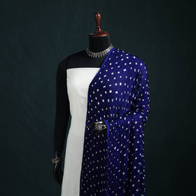 Kutch Lagdi Patta Border Modal Silk Bandhani Dupatta 10