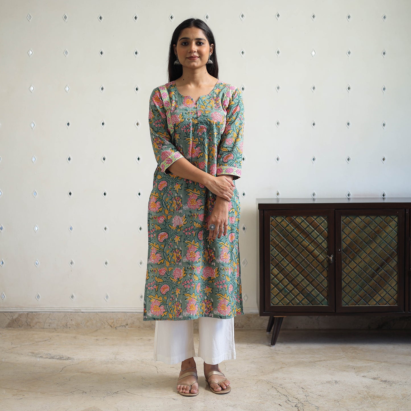 Sanganeri print Kurta