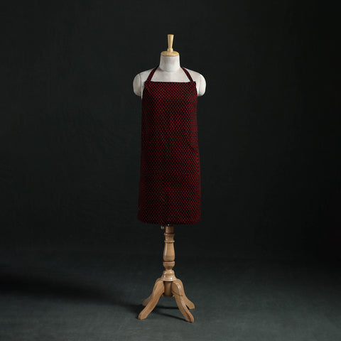 Bagh Hand Block Print Cotton Apron with Pocket 10