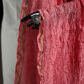 Kutch Bandhani Dupatta in Chanderi Silk 04