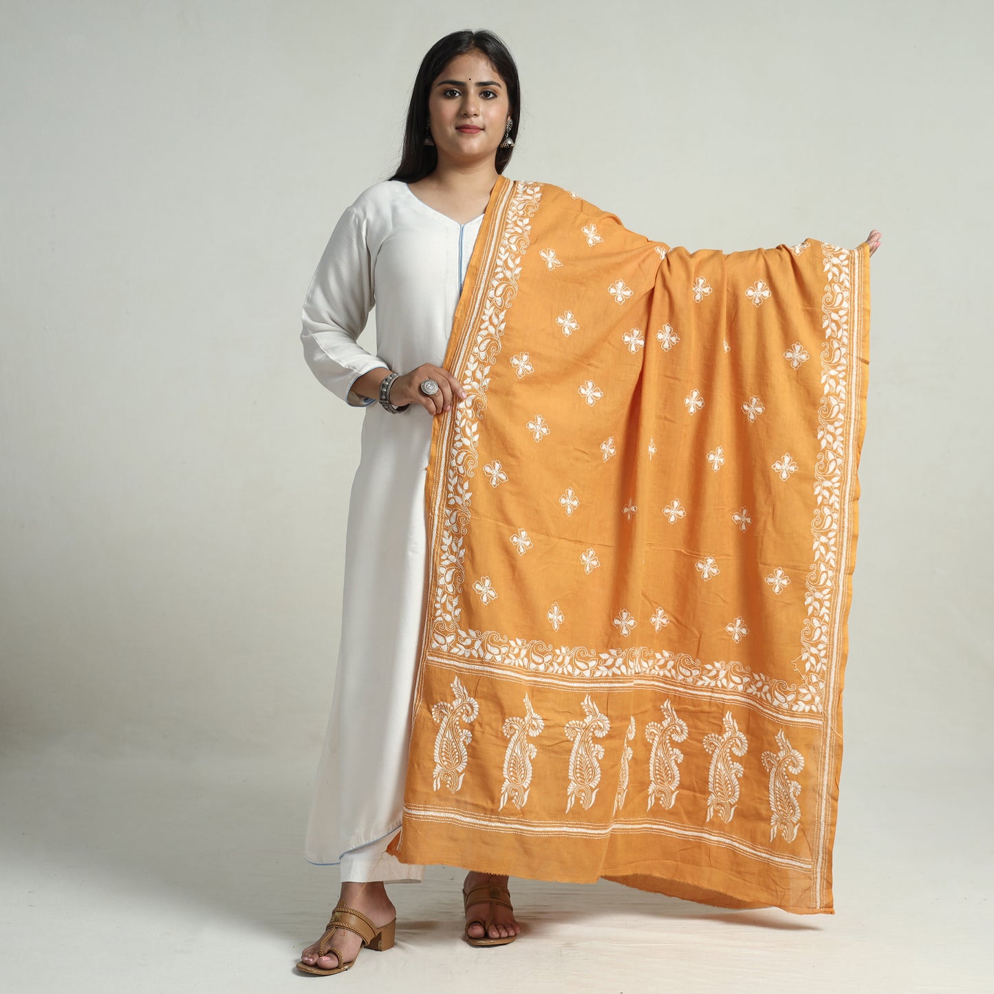 Kantha Embroidery Dupatta