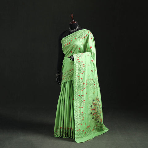 Hand Embroidered Silk Saree 37