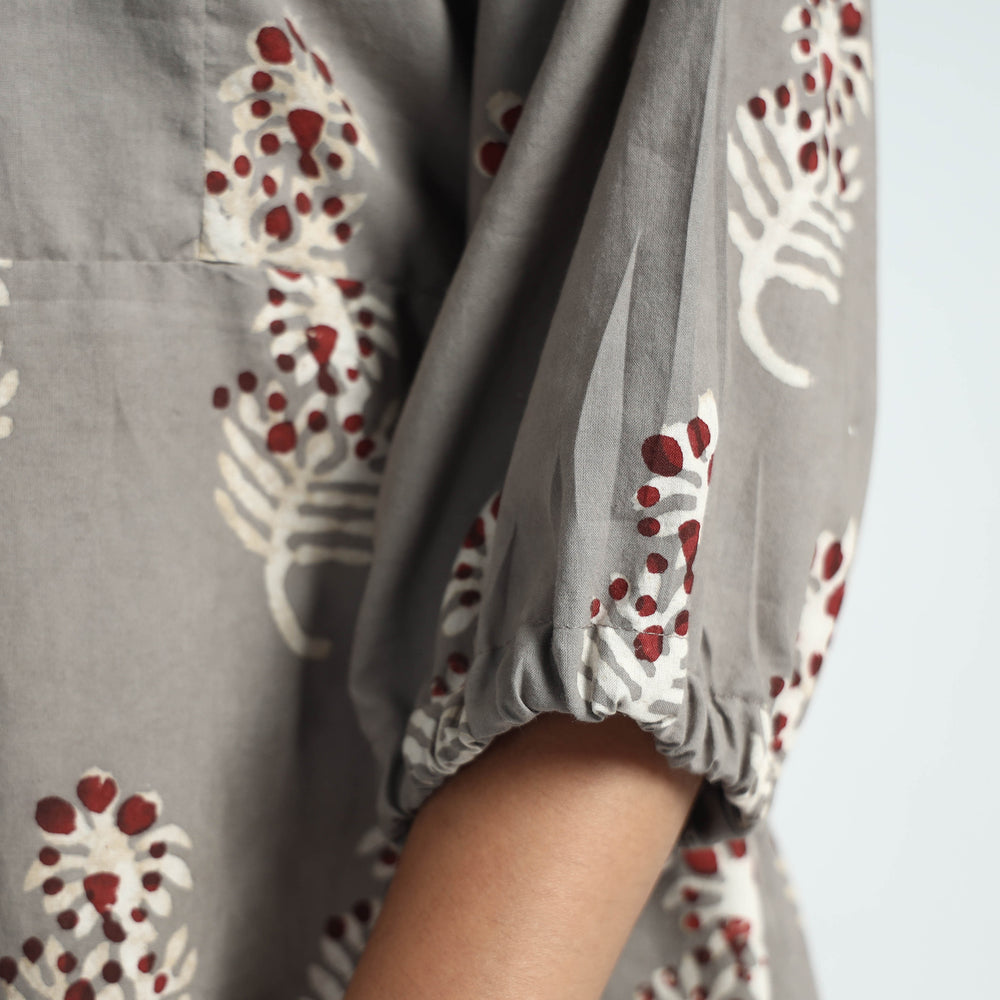 block printed cotton dress