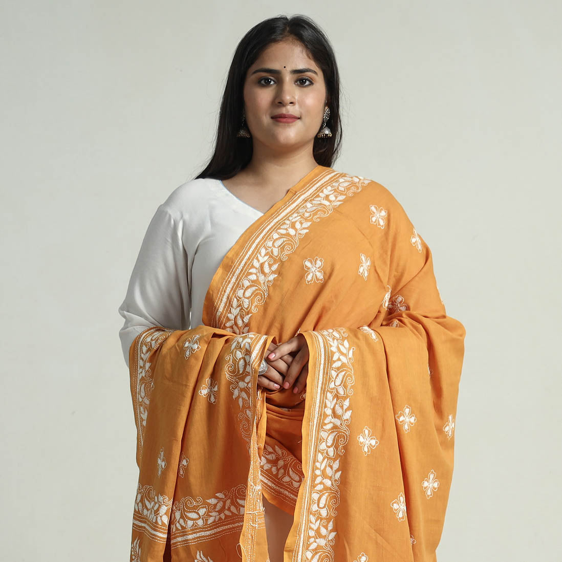 Kantha Embroidery Dupatta