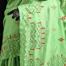 Hand Embroidered Silk Saree 37