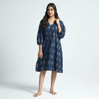 block printed cotton dress