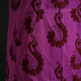 Bagh Hand Block Print Cotton Apron with Pocket 09