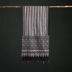 Pure Cotton Ajrakh Hand Block Print Natural Dyed Stole 08