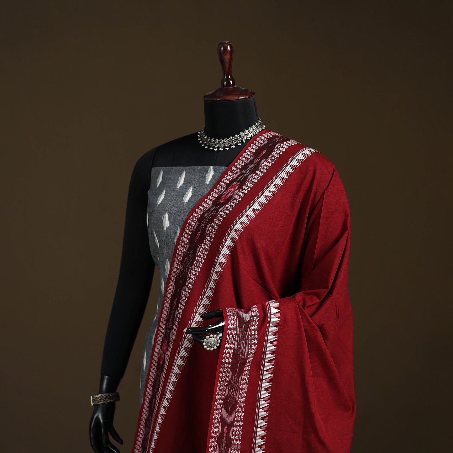 Sambalpuri Ikat Cotton Dupatta from Odisha 34