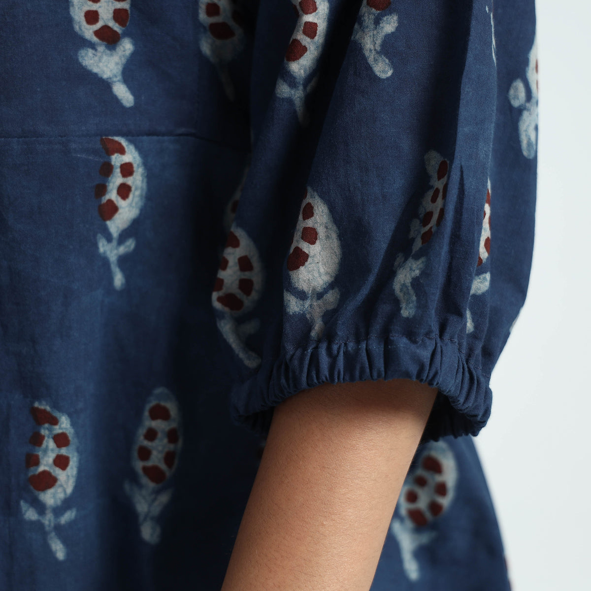 block printed cotton dress