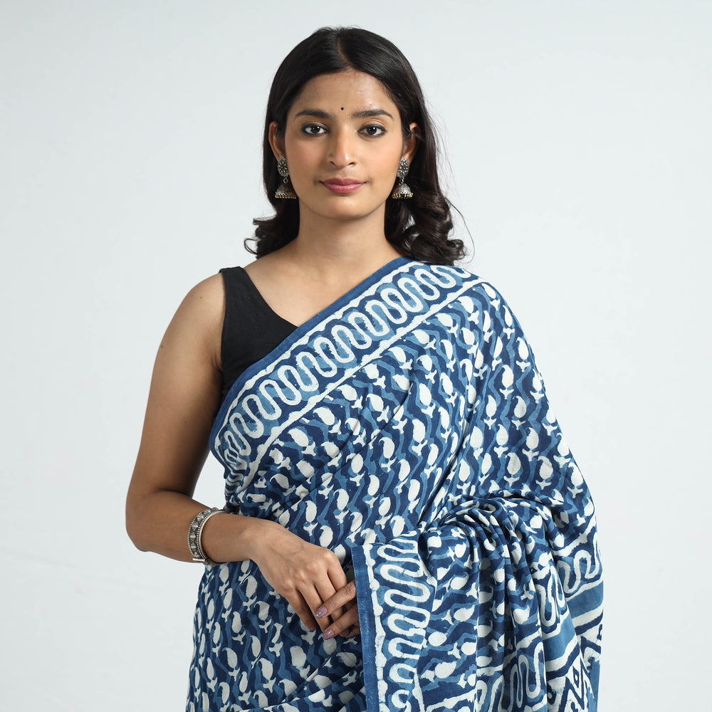 Bagru Saree