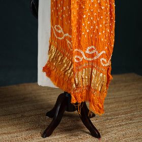 Kutch Lagdi Patta Border Modal Silk Bandhani Dupatta 12