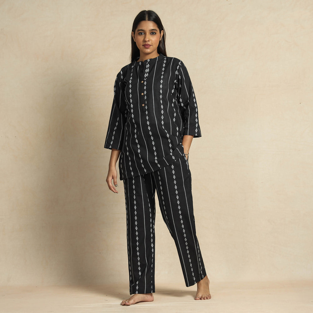 jacquard night suit