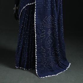 Kutch Bandhani Tie-Dye Cotton Saree 19