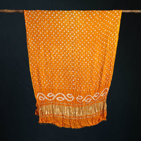 Kutch Lagdi Patta Border Modal Silk Bandhani Dupatta 12