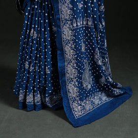 Kutch Bandhani Tie-Dye Cotton Saree 05