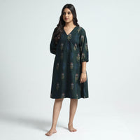 block printed cotton dress