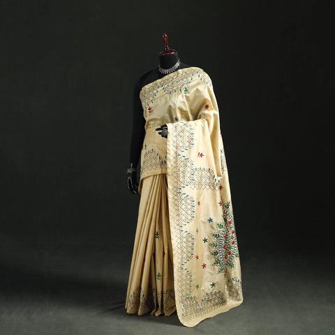 Hand Embroidered Silk Saree 39
