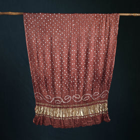 Kutch Lagdi Patta Border Modal Silk Bandhani Dupatta 11