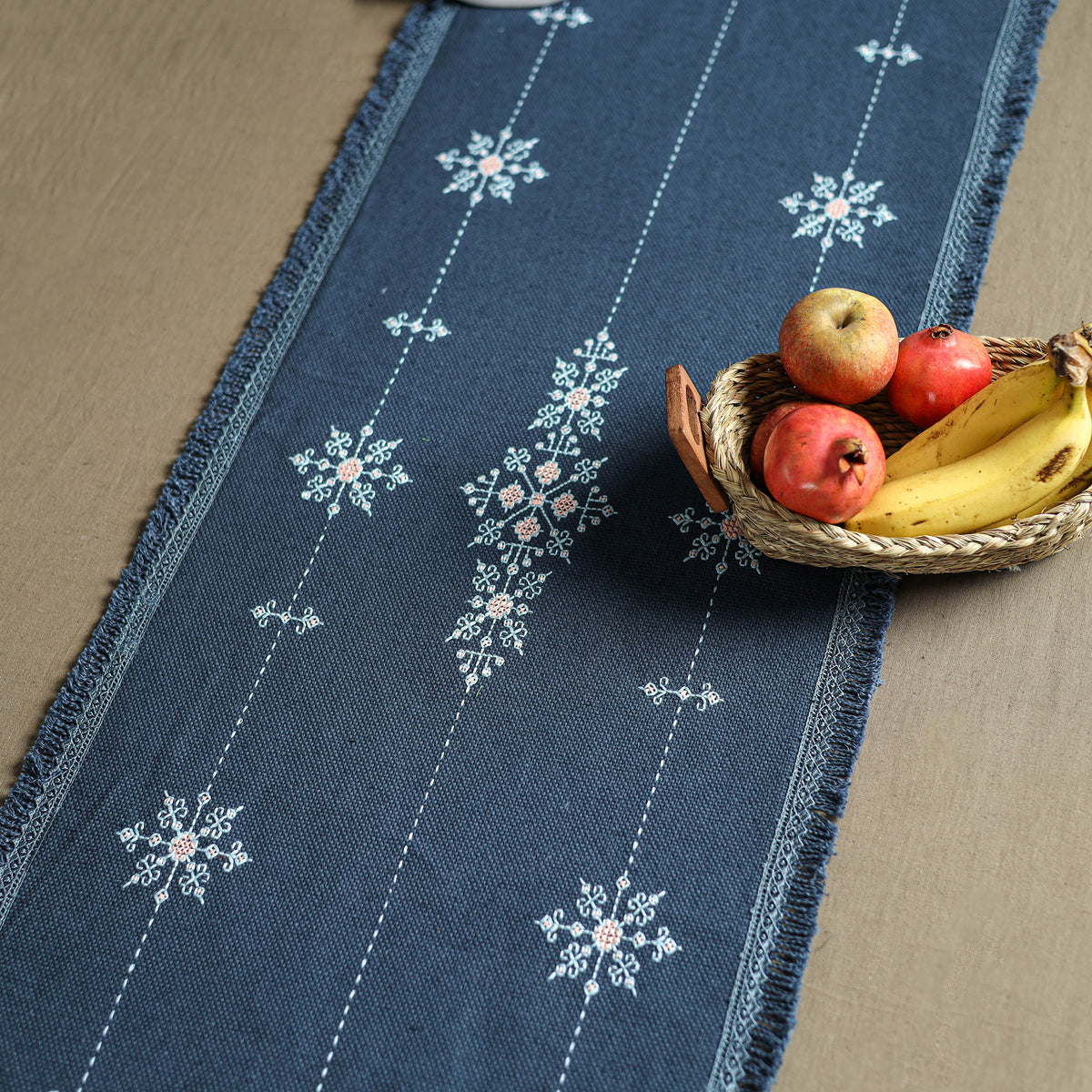 Tribal Hand Embroidered Table Runner by Kamli 13