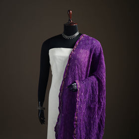 Kutch Bandhani Dupatta in Chanderi Silk 07