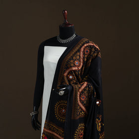 Kutch Hand Embroidered Mirror Work Printed Cotton Dupatta 04