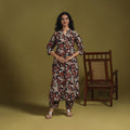 Kalamkari Printed Cotton 2pc Kurta Set for women 03